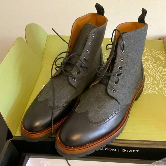 Pair of Taft boots Amazon.com | TAFT Jack Boot Handcrafted Leather and Wool  main image 4
